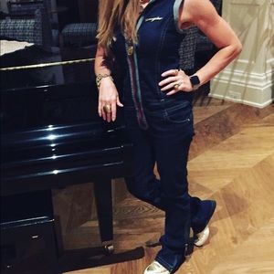 MISKEEN sz 6 denim 90s/Y2K style zipfront jumpsuit